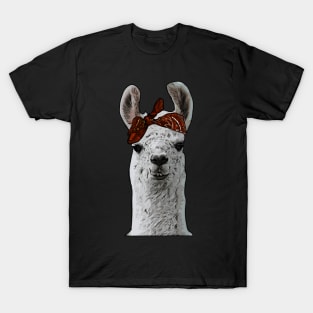 Cute & Adorable Gangster Bandana Llama Thug Lama T-Shirt